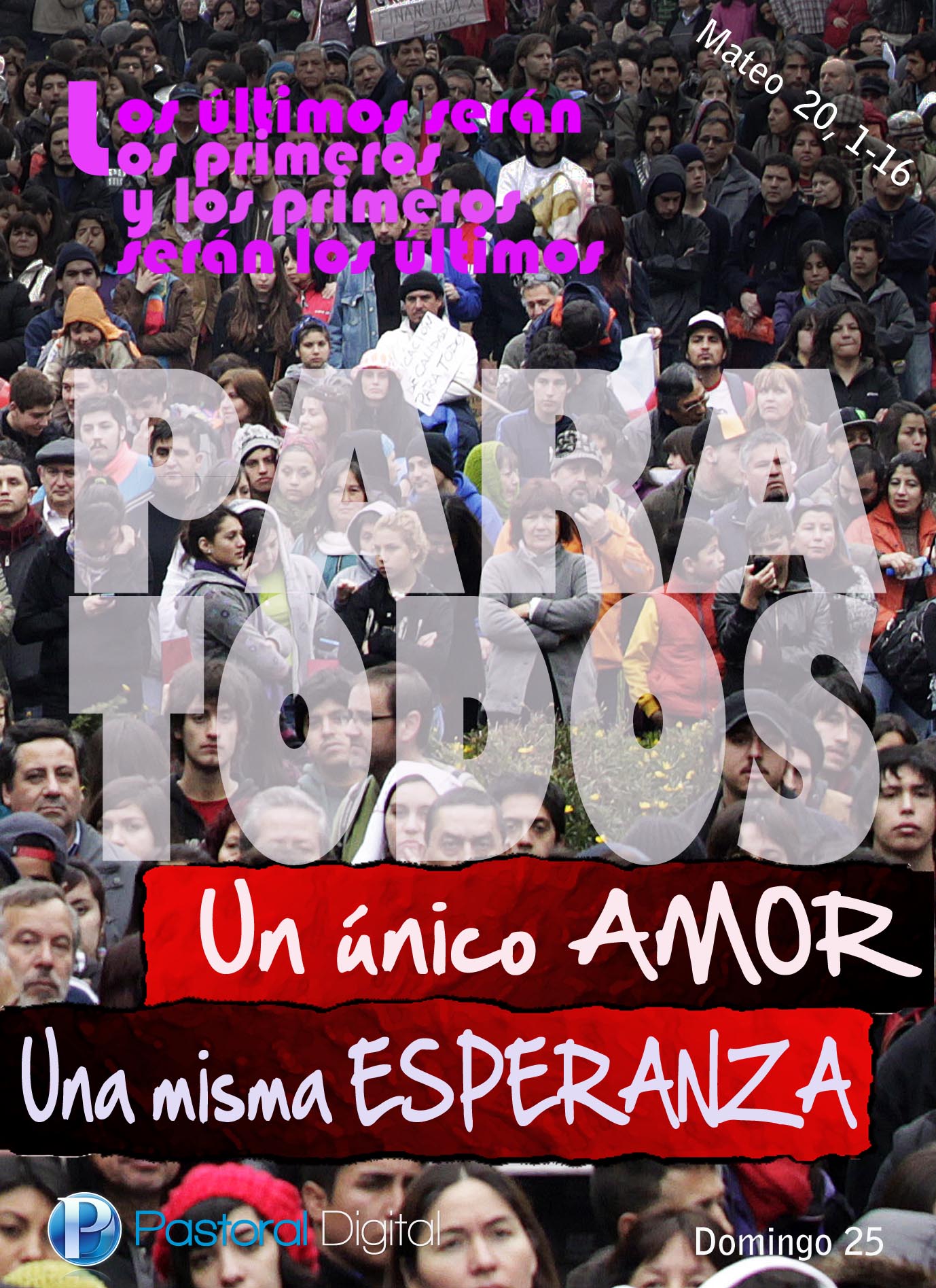LECTURAS DEL DOMINGO 20 DE SETIEMBRE DE 2020