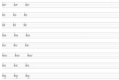 Room 7 - Lawrence Area School: Handwriting - Cursive