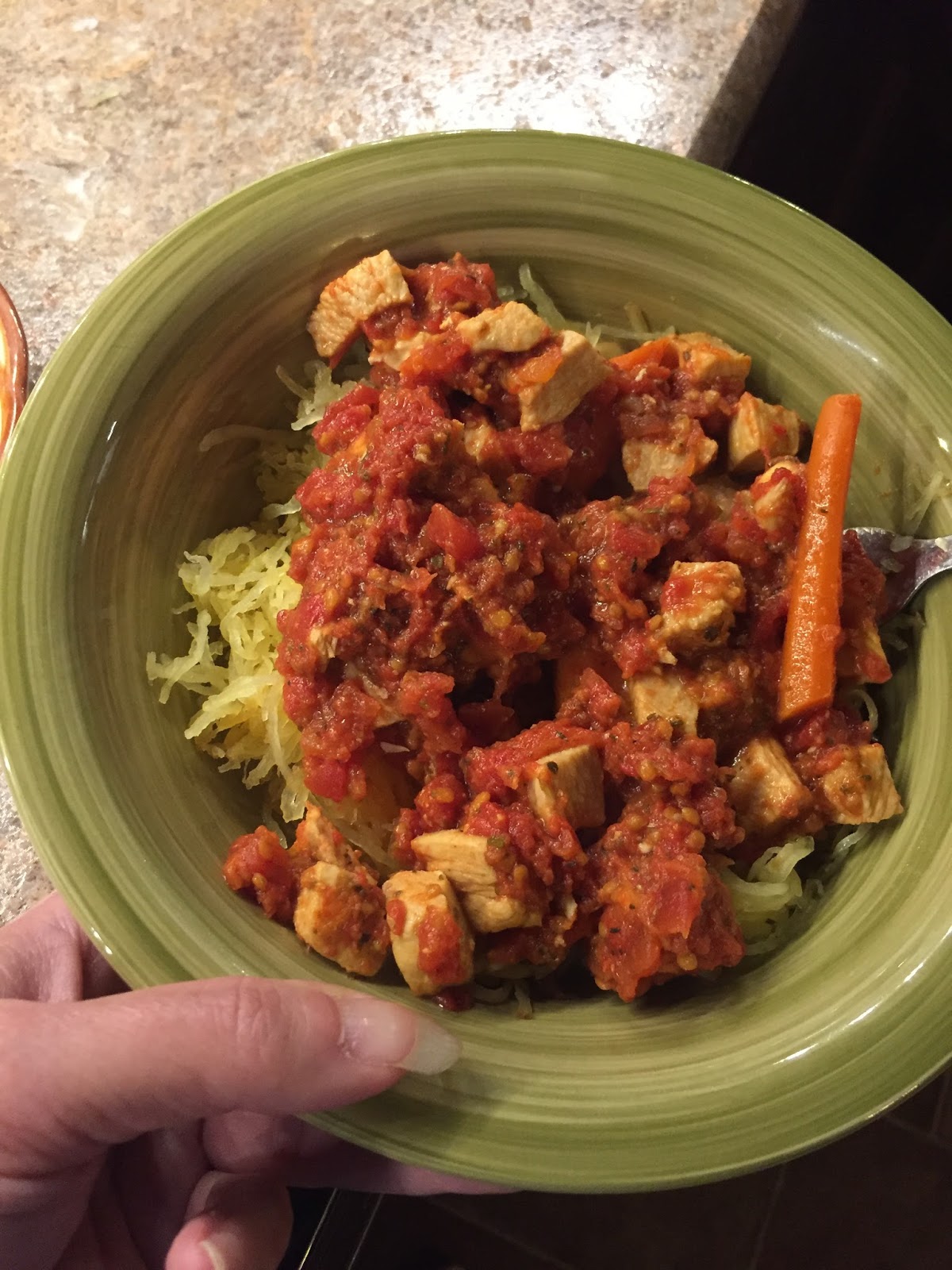 Pam Kennedy Fitness Chicken Marinara with Spaghetti Squash