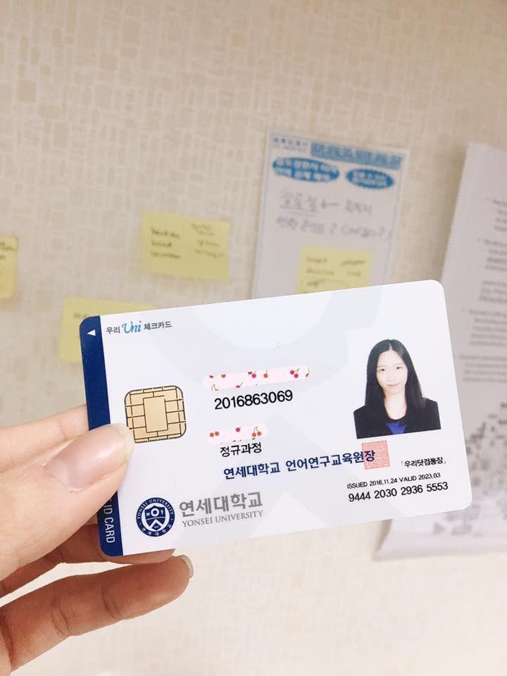 Yonsei Student Id Card