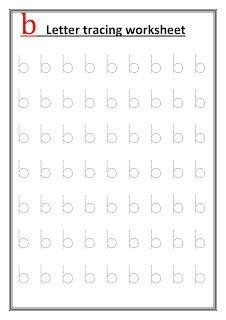 Preschool alphabet tracing worksheet