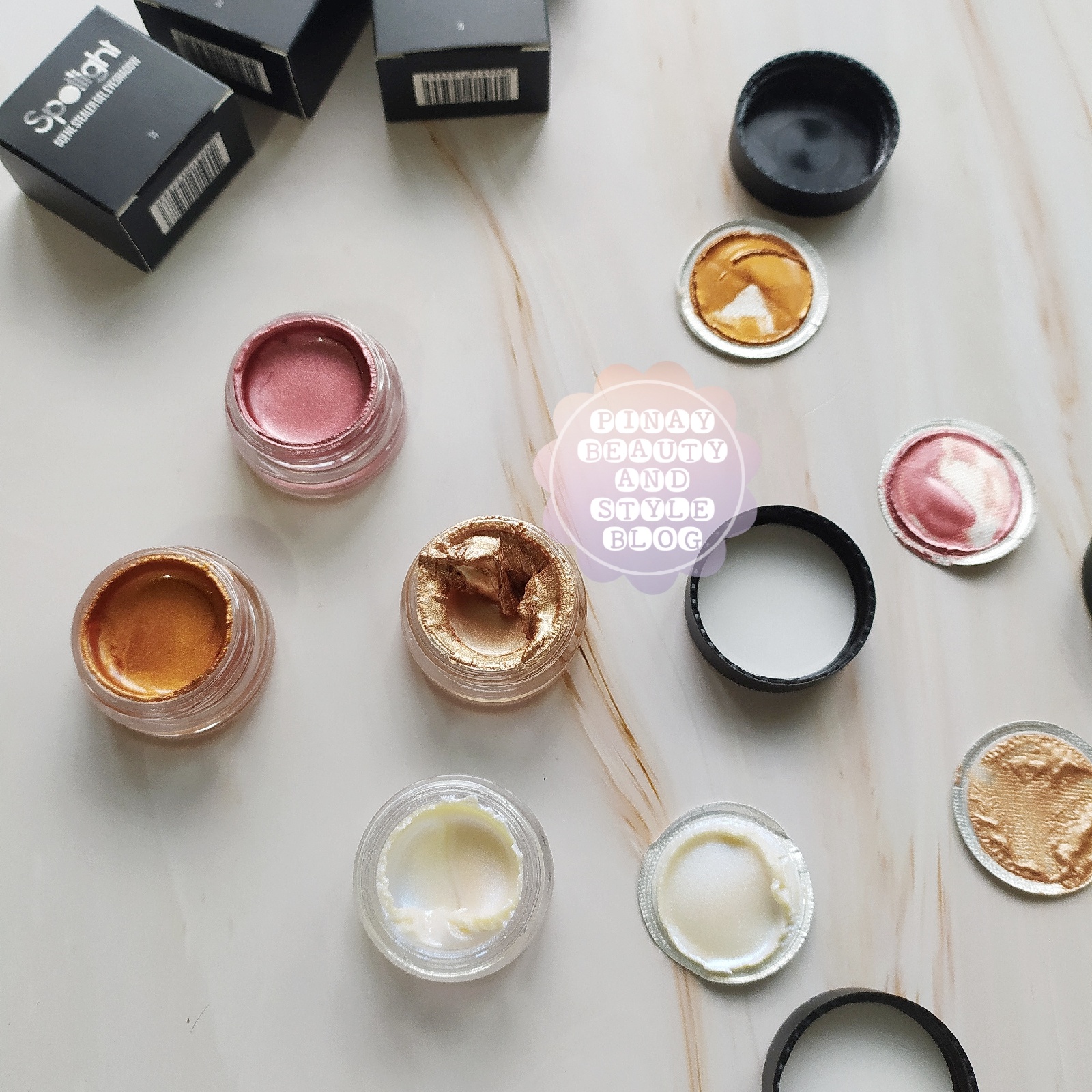 REVIEW Spotlight Cosmetics Scene Stealer Gel Eyeshadow Swatches, Price