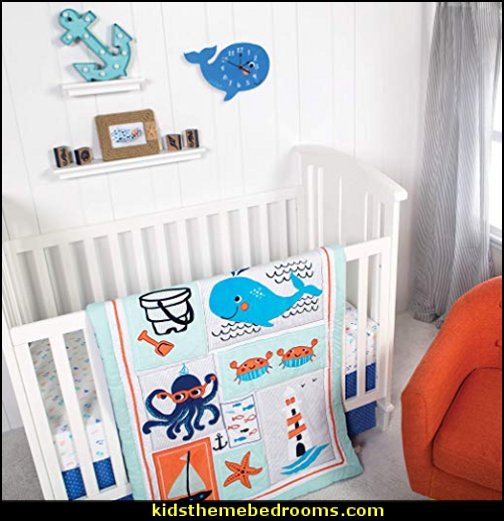 Trend Lab Ocean Pals 3Piece Crib Bedding Set whale nursery decor - whale nursery lamp - whale nursery ideas - whale nursery bedding - whale baby bedrooms - whale nursery Trend Lab Ocean Pals 3Piece Crib Bedding Set whale nursery decor - whale nursery lamp - whale nursery ideas - whale nursery bedding - whale baby bedrooms - whale nursery