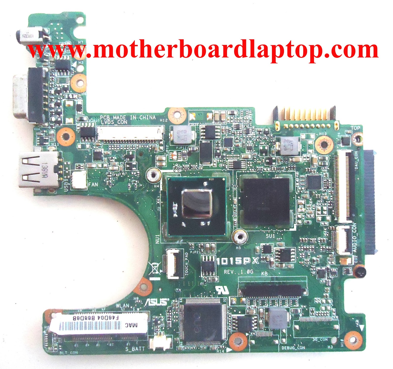 Motherboard Laptop Notebook Bekas Asus Eee PC 1015PX ...