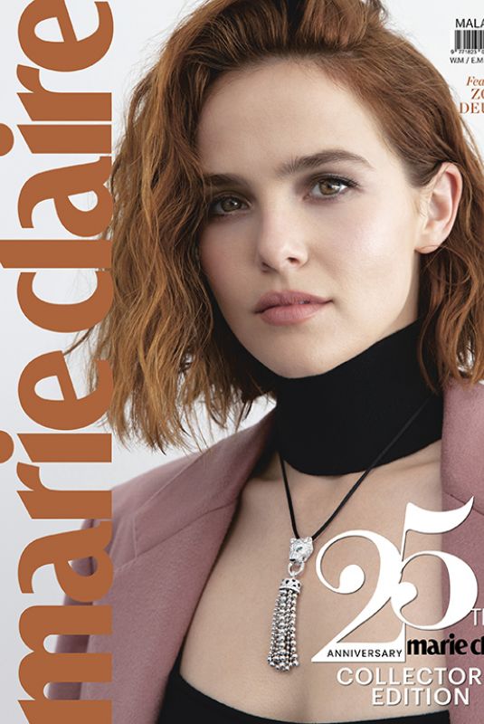 Zoey Deutch Clicked For Marie Claire Magazine, Malaysia August 2019