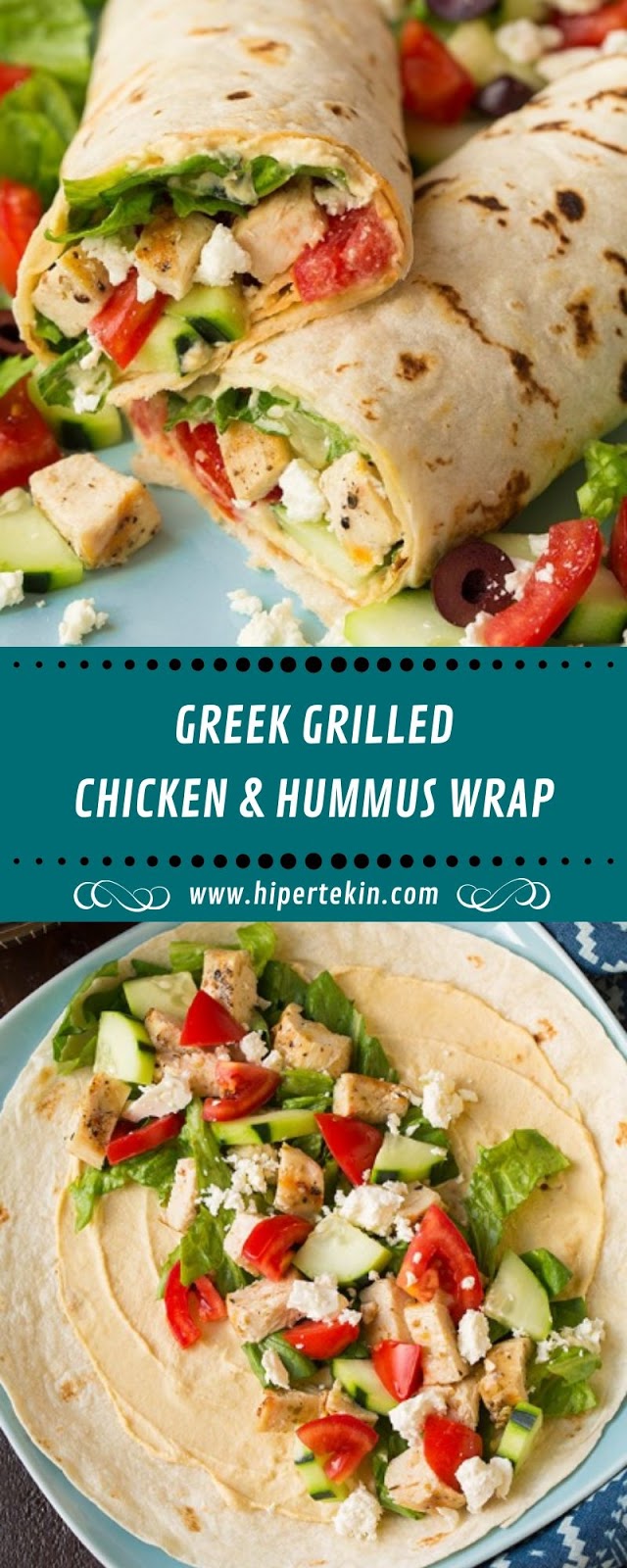 GREEK GRILLED CHICKEN & HUMMUS WRAP GREEK GRILLED CHICKEN & HUMMUS WRAP