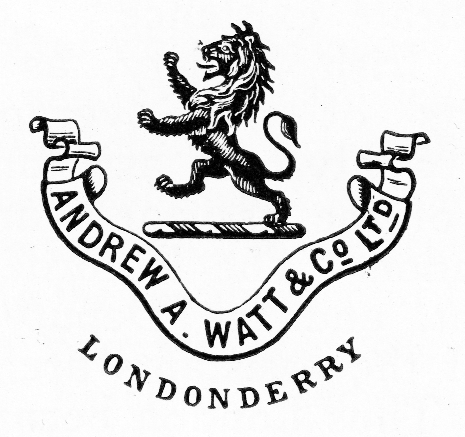 Andrew A. Watt & Co. Ltd. Whisk(e)y Distillers Londonderry and