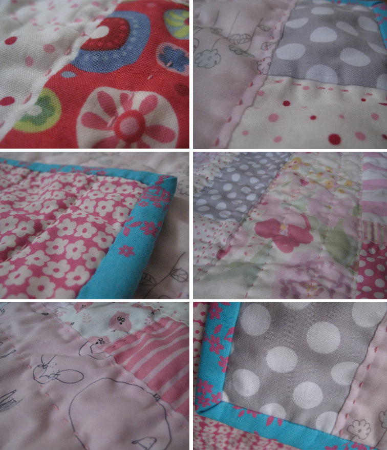 flip & bells pram / dolls quilt
