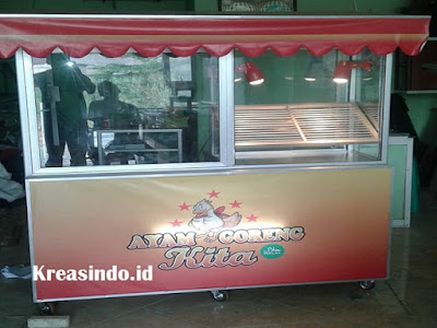 Harga Gerobak Aluminium Ayam Goreng