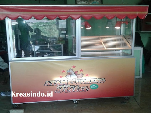 Harga Gerobak Aluminium Ayam Goreng