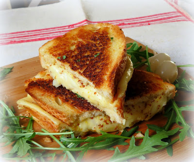 Classic Grilled Cheese with Marinated Onions