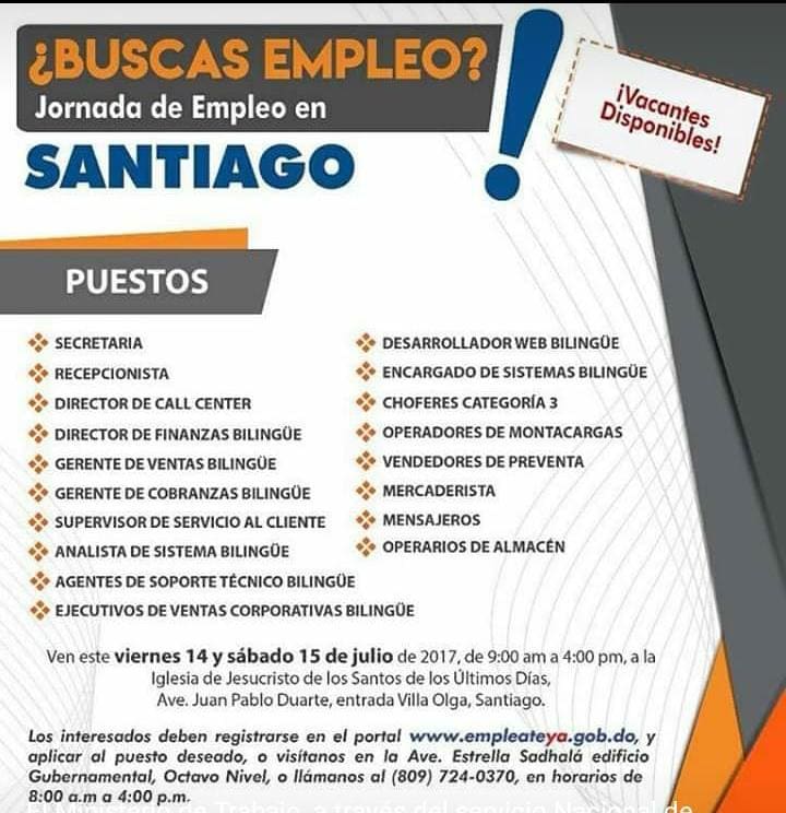 Jornada de empleo en Santiago
