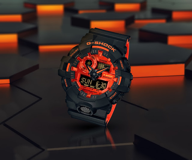 Casio G-SHOCK Debuts New Men's GA700 Model With Bright Red Accents ...