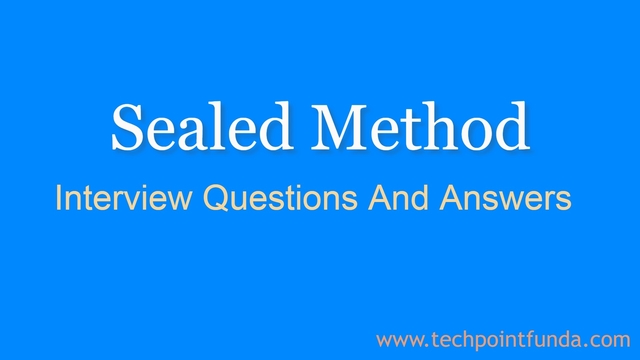 Sealed-Method-Interview-Questions-CSharp