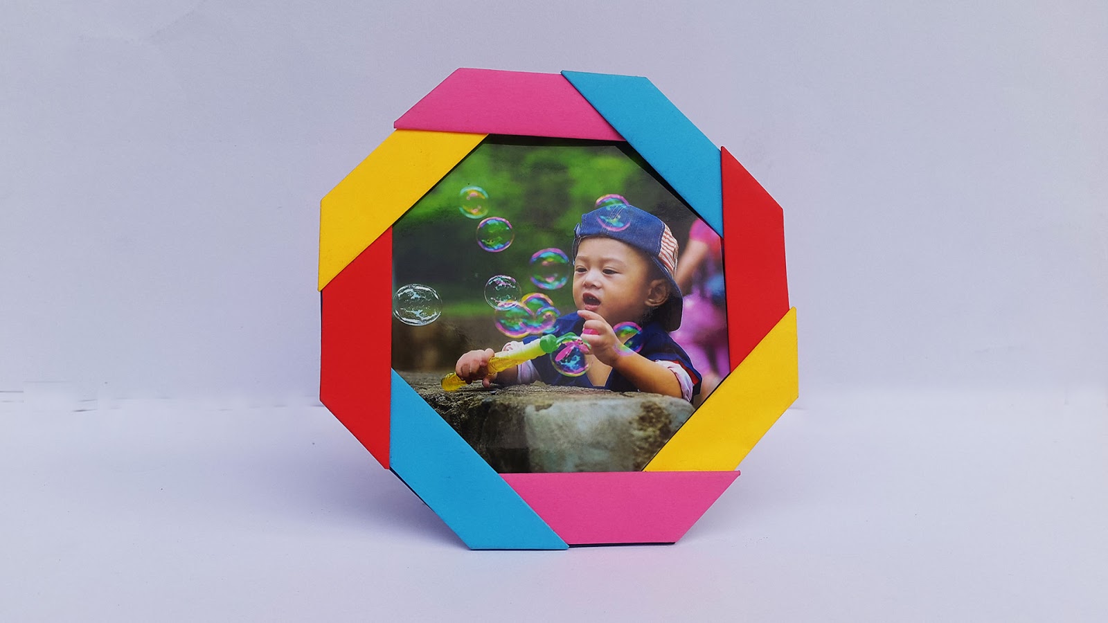 Colors Paper: Paper Photo Frame DIY Idea | Handmade Photo Frame Making