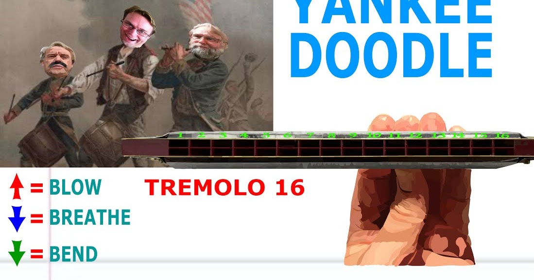 Harmonica TABS for Yankee Doodle Tremolo 16