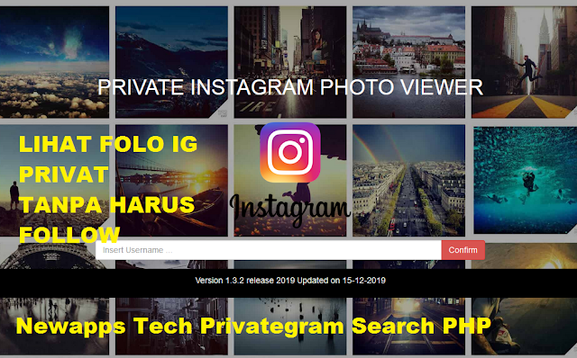 Newapps Tech Privategram Search PHP Untuk Melihat Foto IG Privat