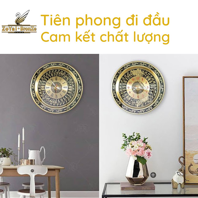 [A117] Cách treo mặt trống đồng hợp phong thủy cho phòng khách