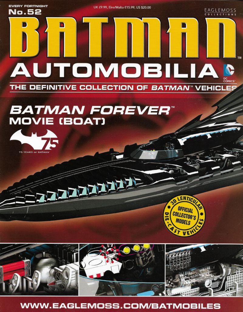 Batman Automobilia Batman Forever Movie Boat Eaglemoss #52 