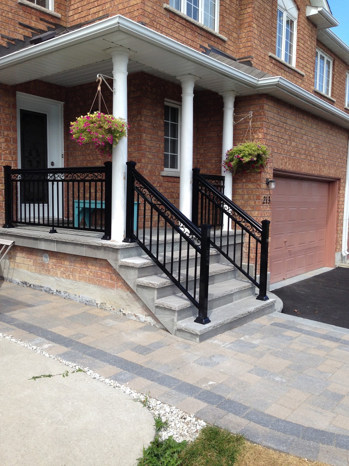 Vaughan porch railing styles. Toronto & Woodbridge completed jobs