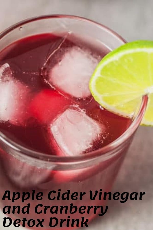 Apple Cider Vinegar and Cranberry Detox Drink