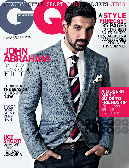 John Abraham on the cover page of GQ_India