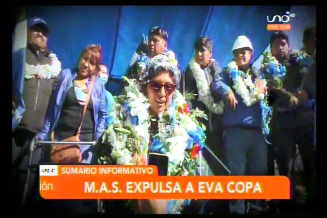 Regional del MAS en El Alto expulsa a Eva Copa por haber vulnerado estatuto orgánico