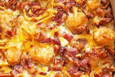 Breakfast Casserole with Cracked Out Tater Tot
