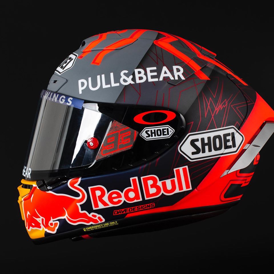Racing Helmets Garage Shoei XSpirit III Marc Márquez Winter Test 2020