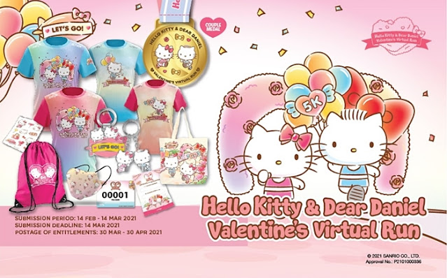 Hello Kitty & Dear Daniel Valentine’s Virtual Run Registration, Hello Kitty Run, Valentine's Day Run, Running, Fitness