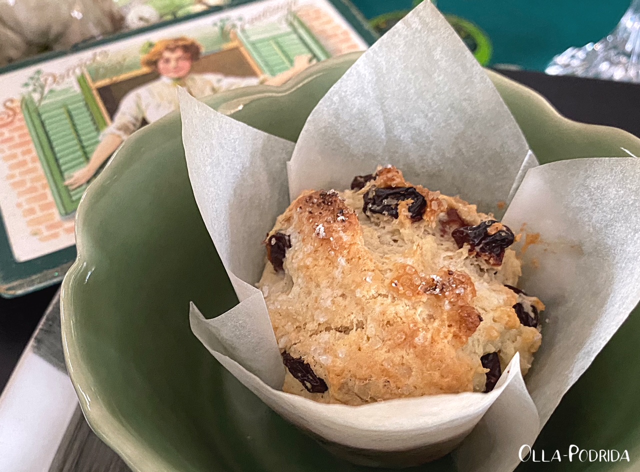OllaPodrida Cranberry Walnut Irish Soda Bread Muffins