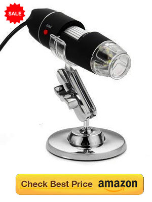 USB Digital Microscope: 1000X Magnification with LED