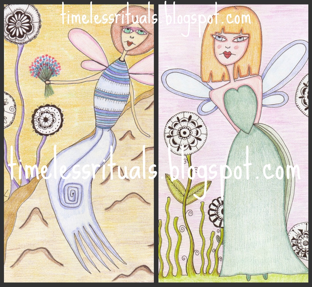 KaiZen Doodles Two Fairies