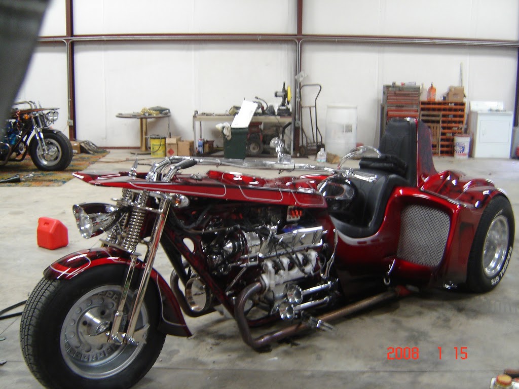 V8 Trike Chopperv8 trike rolling chassis four bro's