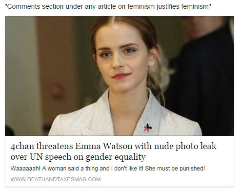 Emma Watson Punish Porn - Not Sorry Feminism: September 2014