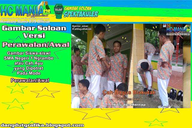Gambar Soloan Spektakuler Versi Perawalan - Gambar Siswa-siswi SMA Negeri 1 Ngrambe Cover Batik 2 9 DG