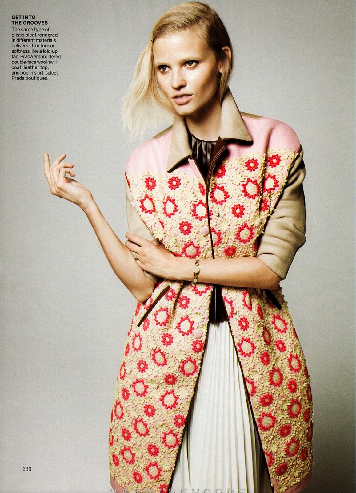 above the fold: lara stone by david sims for us vogue december 2011 ...