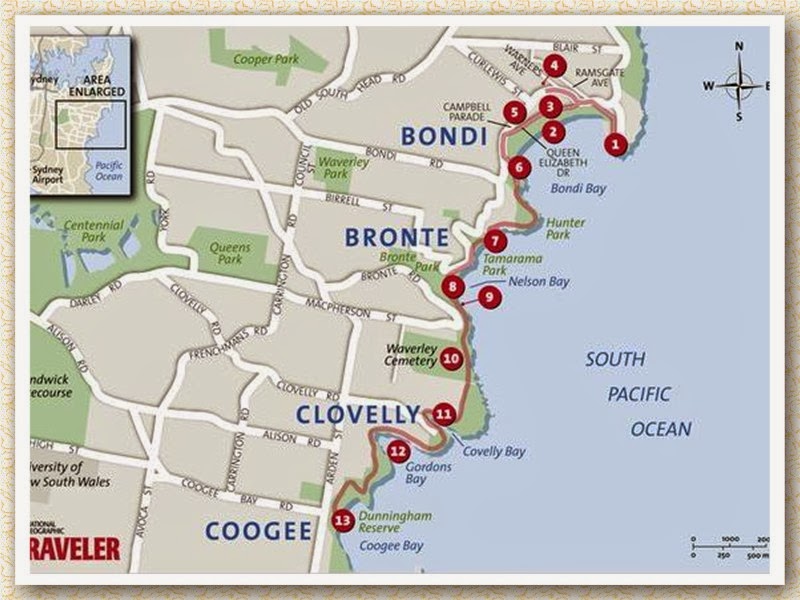Jari Manis Travel List From GC to Sydney, NSW Bondi Beach