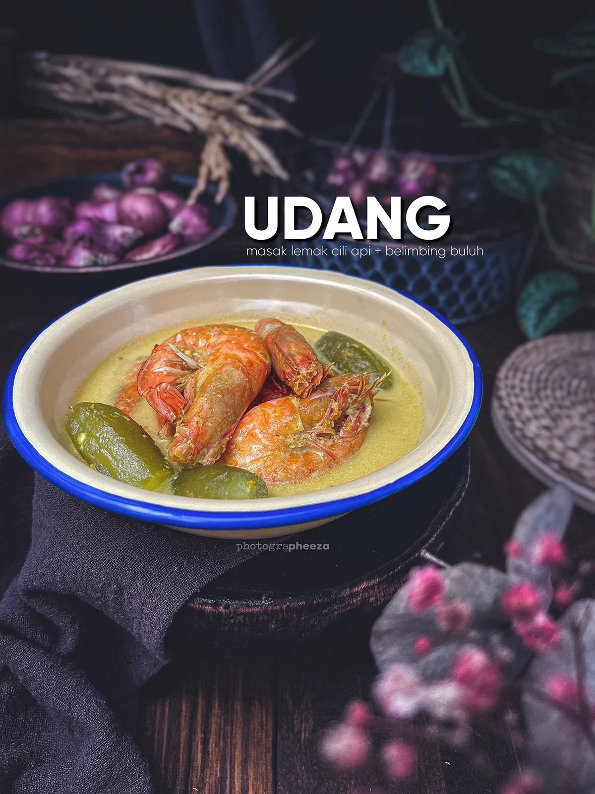 Resipi Udang Masak Lemak Campur Belimbing Buluh