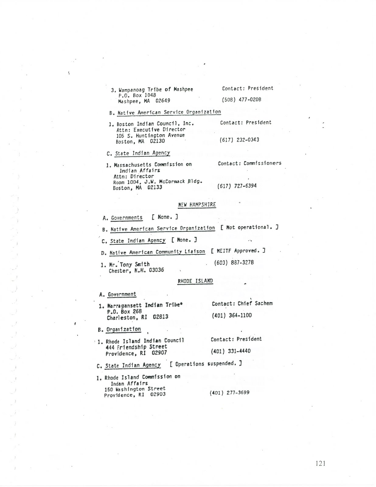 The Reinvention of the Alleged Vermont and New Hampshire Abenakis: St ...