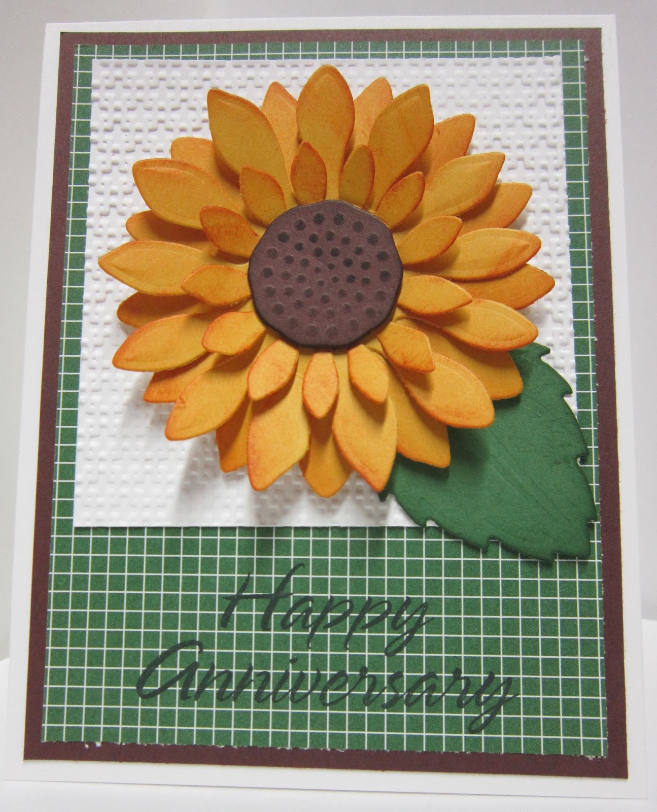 Krafting with Karen Sunflower Anniversary Card