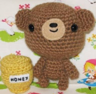 PATRON GRATIS OSO CON TARRO DE MIEL AMIGURUMI 171