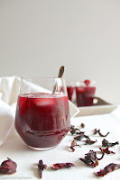 Thé glacé Earl Grey à l'hibiscus - Hibiscus orange blossom Earl Grey iced tea • cook a life by maeva