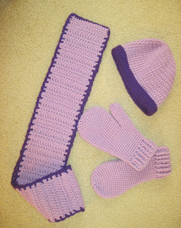 matching crocheted set