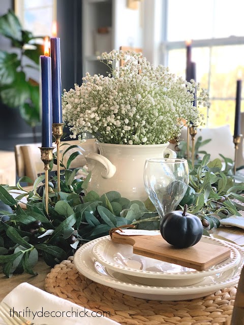 Baby's breath centerpiece