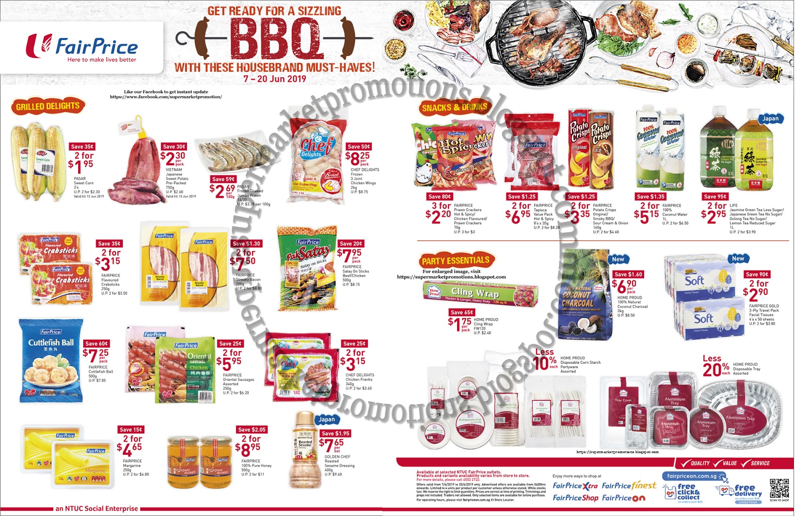 NTUC FairPrice BBQ Must Haves 07 20 June 2019 Supermarket Promotions