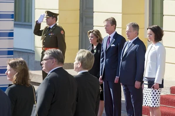 Grand Duke Henri and Grand Duchess Maria Teresa of Luxembourg are on a state visit to Finland