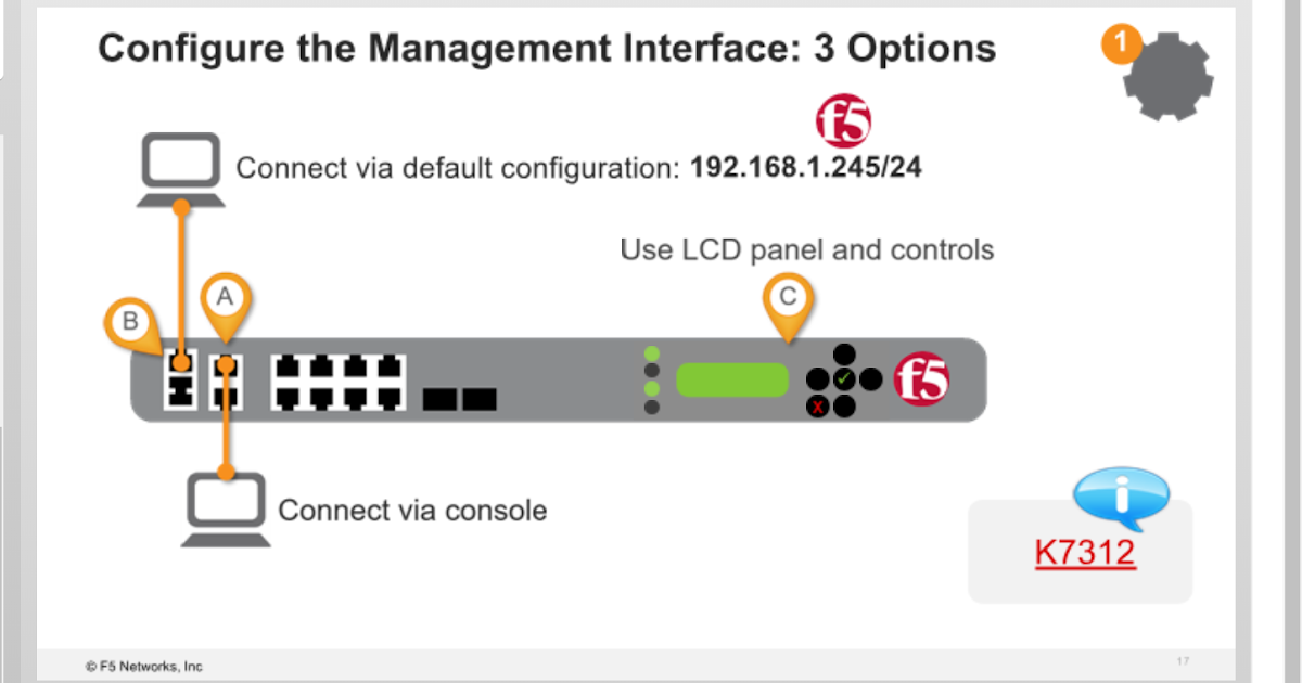 F5 Load Balancer 2.Configuring the management interface