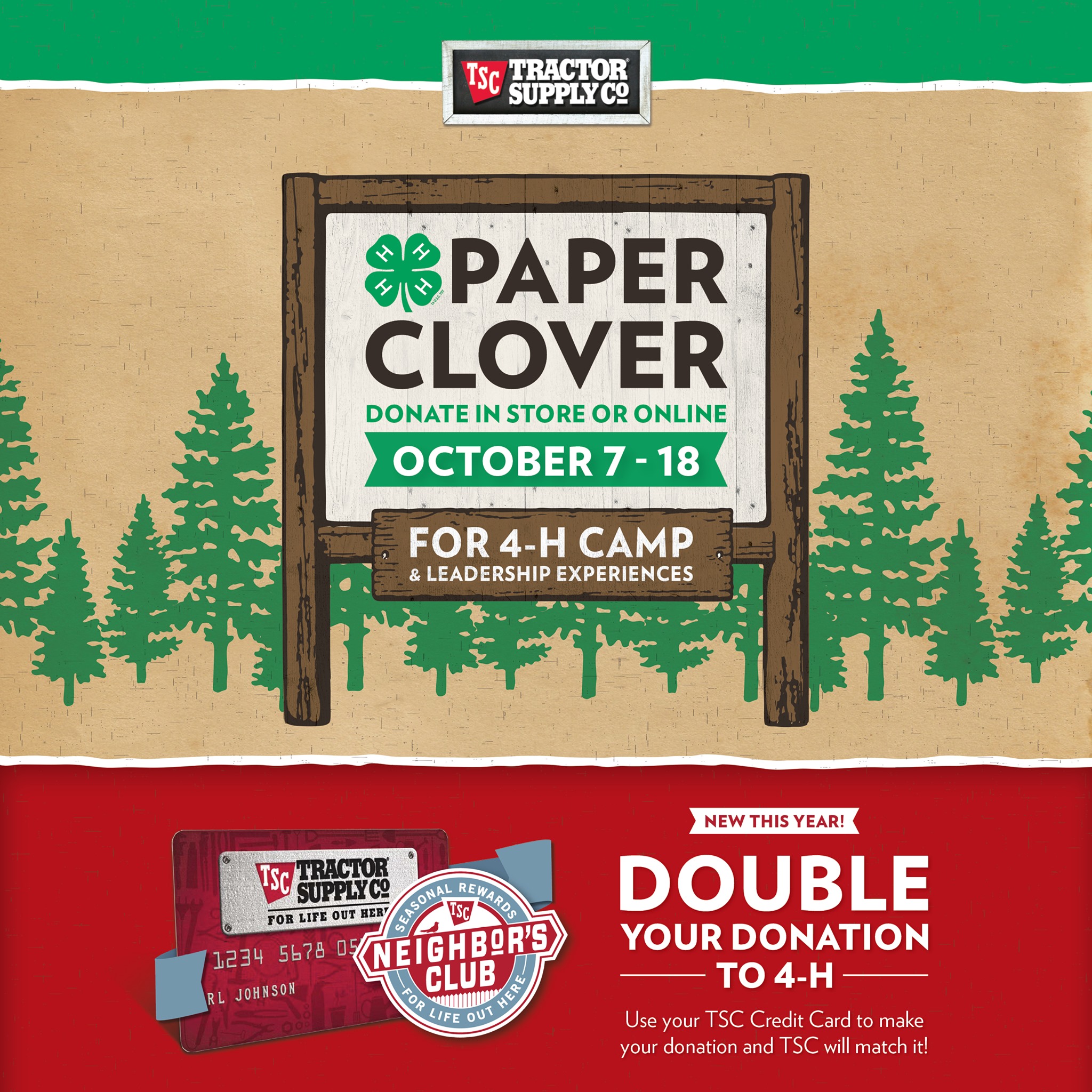 Comal County 4H News Tractor Supply Co. Fall Paper Clover Campaign