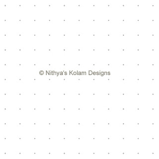 1 Siva Lingam Kolam  dots 11 x 11